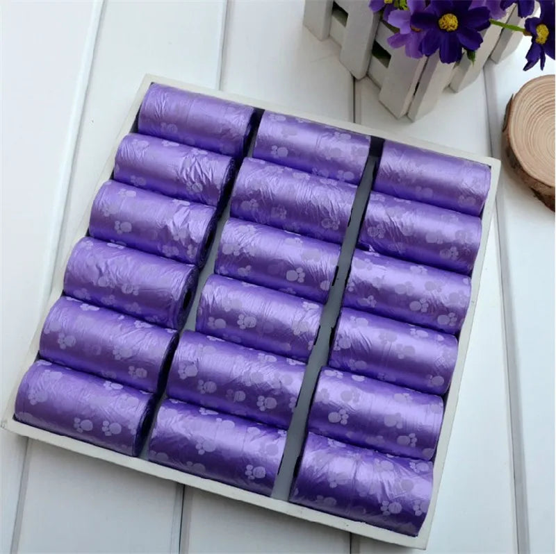 Biodegradable Pet Dog Poop Bag Zero Waste Dog Pooper Bags Paw Doggy Litter Poop Bag Dispenser Pets Products For Dogs