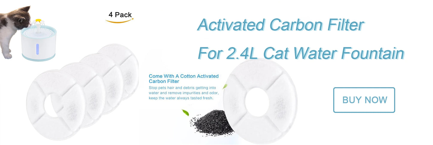 2.4L Automatic Pet Cat Water Fountain with LED Electric USB Dog Cat Pet Mute Drinker Feeder Bowl Pet Drinking Fountain Dispenser