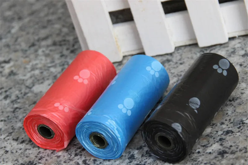 Biodegradable Pet Dog Poop Bag Zero Waste Dog Pooper Bags Paw Doggy Litter Poop Bag Dispenser Pets Products For Dogs