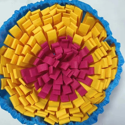 New Pet Sniffing Pad Flower-shaped Slow Food Pad Olfactory Training Educational Mat Pet Toy Dog Sniffing Mat