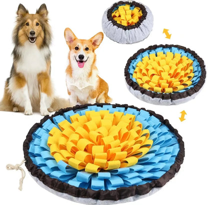 New Pet Sniffing Pad Flower-shaped Slow Food Pad Olfactory Training Educational Mat Pet Toy Dog Sniffing Mat