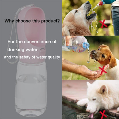 Dog Water Bottle For Pet Dogs Cats Water Feeder Bowls Outdoor Travel Leakproof Puppy Drinking Container Pug Chihuahua Labrador