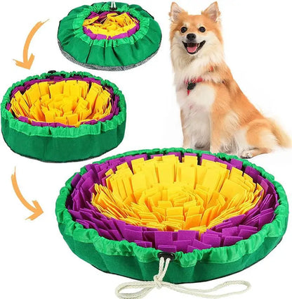 New Pet Sniffing Pad Flower-shaped Slow Food Pad Olfactory Training Educational Mat Pet Toy Dog Sniffing Mat